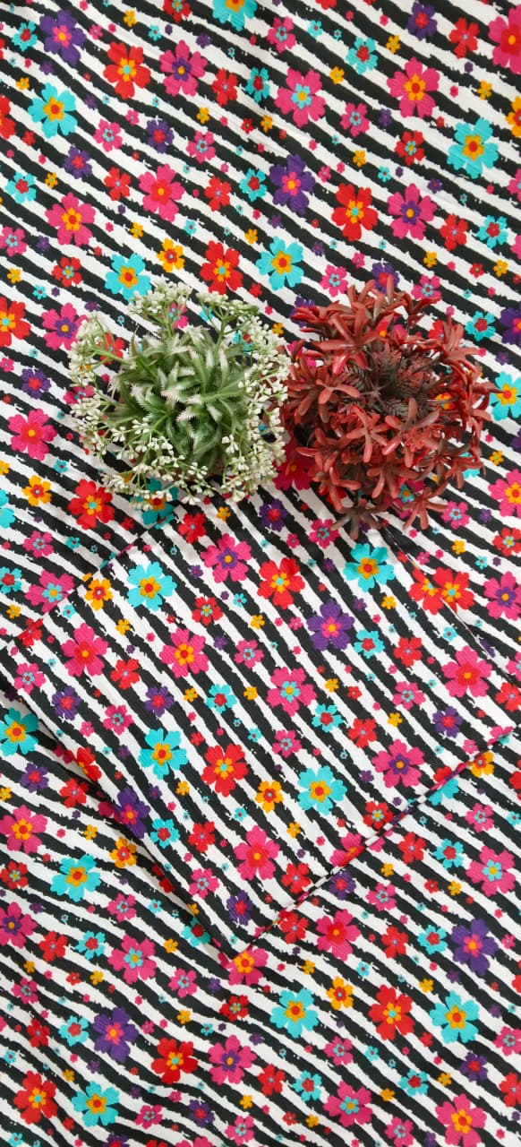 FLORAL PRINTED 2PC D-7